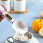 Präzise digitale Küchenwaage mit Löffel für exaktes Kochen