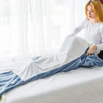 Bequeme Haifisch-Decke mit Kapuze aus weichem Fleece