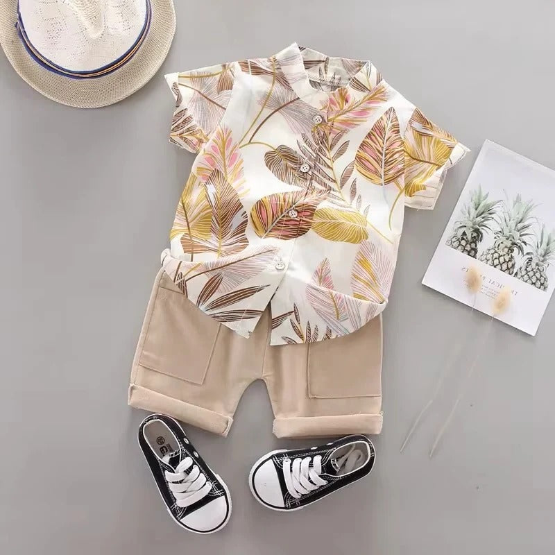Sommer Outfit für Babys – 2-teiliges Set mit Oberteil und Shorts