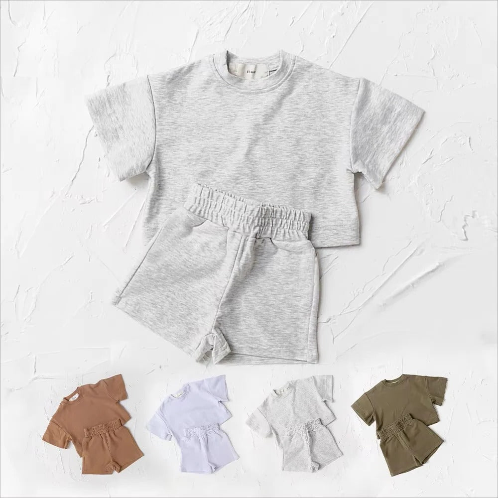 Sommeroutfit für Kinder – 2-teiliges Set mit T-Shirt und Shorts