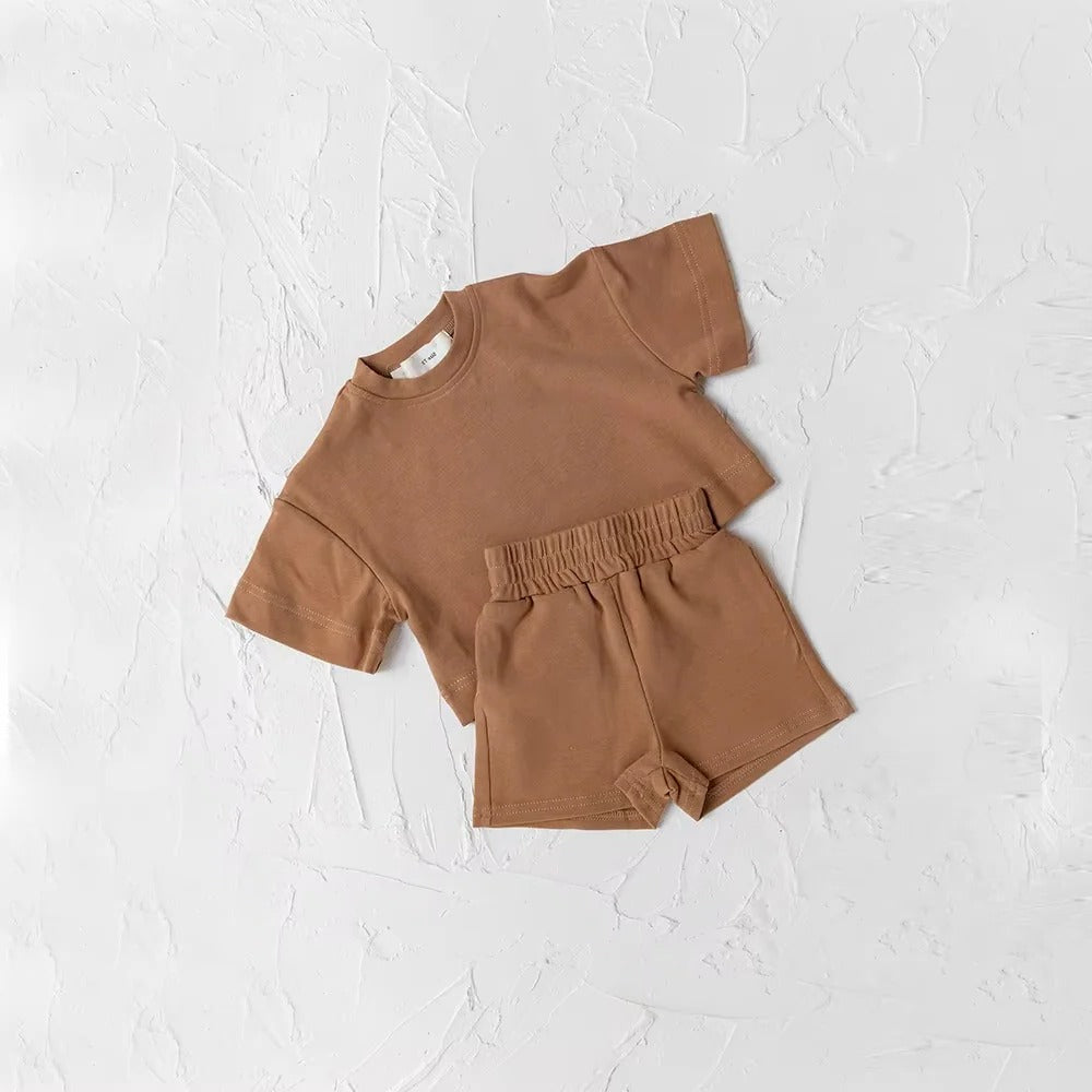 Sommeroutfit für Kinder – 2-teiliges Set mit T-Shirt und Shorts