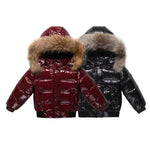 Wasserdichter Winterparka für Kinder – Komfortabler Daunenmantel mit Fellkapuze