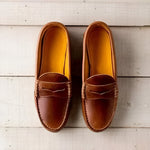 Damen Elegante PU-Leder Loafer mit Niedrigem Absatz