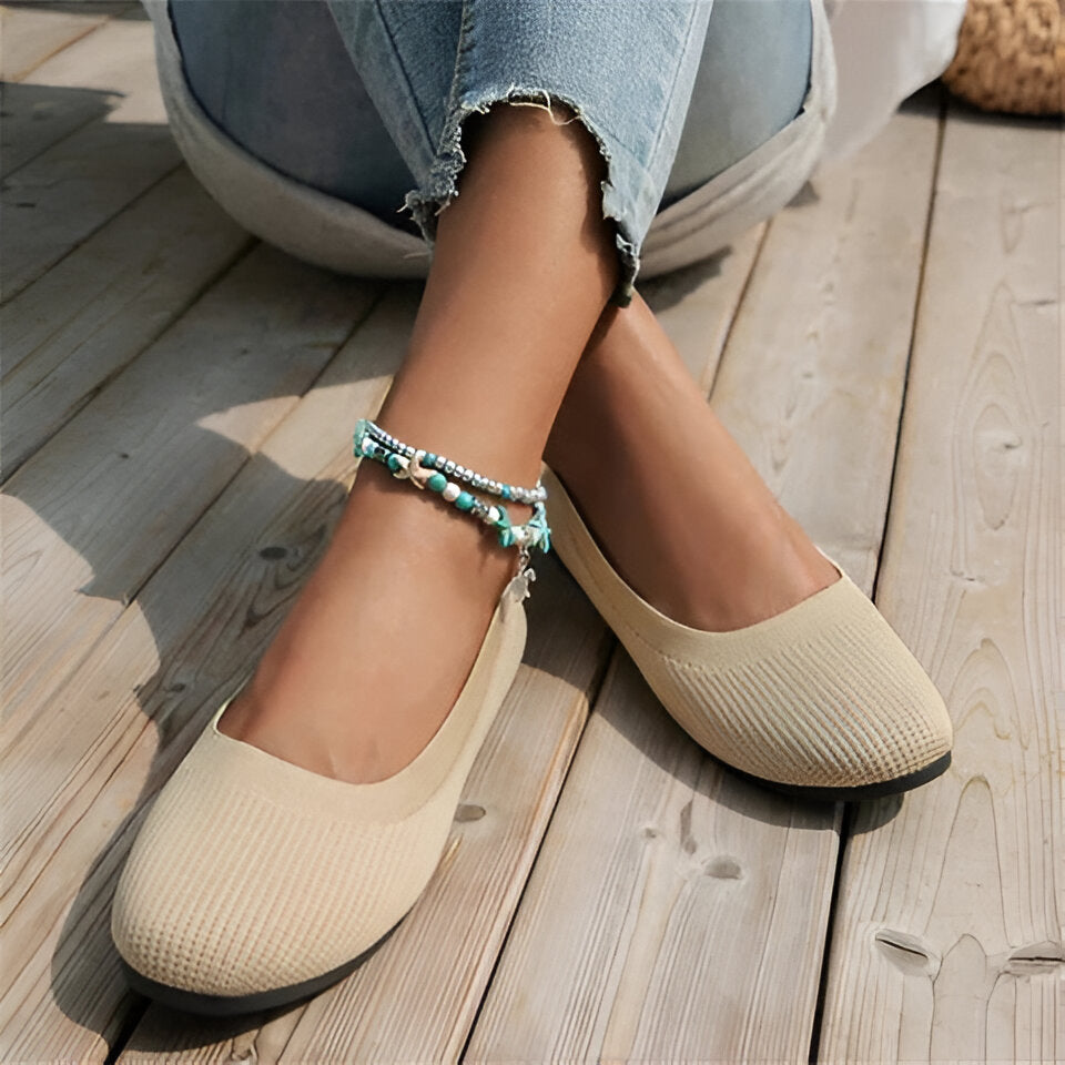 Bequeme Damen Slip-On Schuhe mit Unterstützung für den Fußbogen