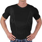 Unisex Kompressionsshirt mit versteckten Taschen für den täglichen Gebrauch
