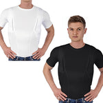 Unisex Kompressionsshirt mit versteckten Taschen für den täglichen Gebrauch