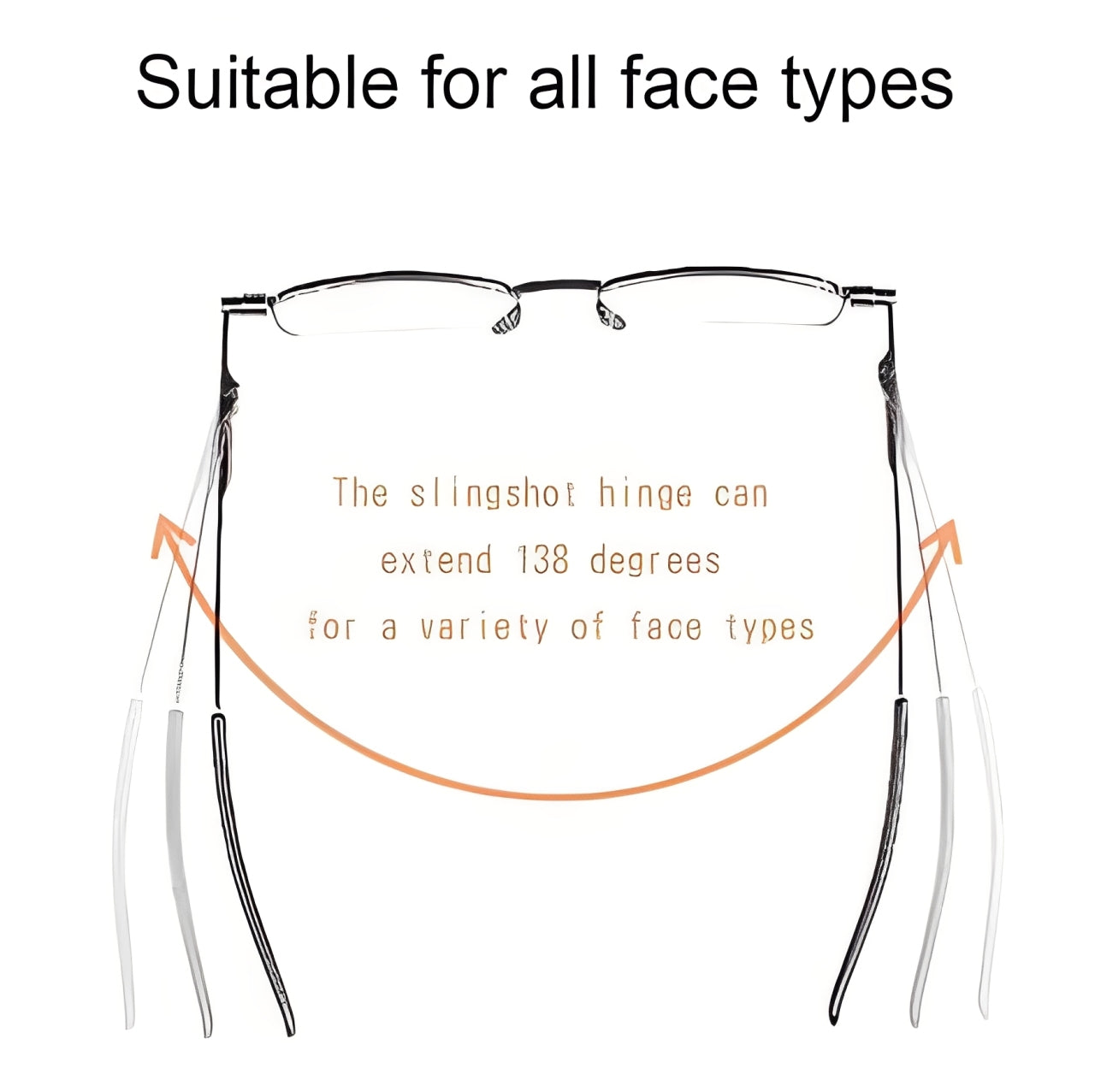 Ultraleichte Faltbare Lesebrille im kompakten Design