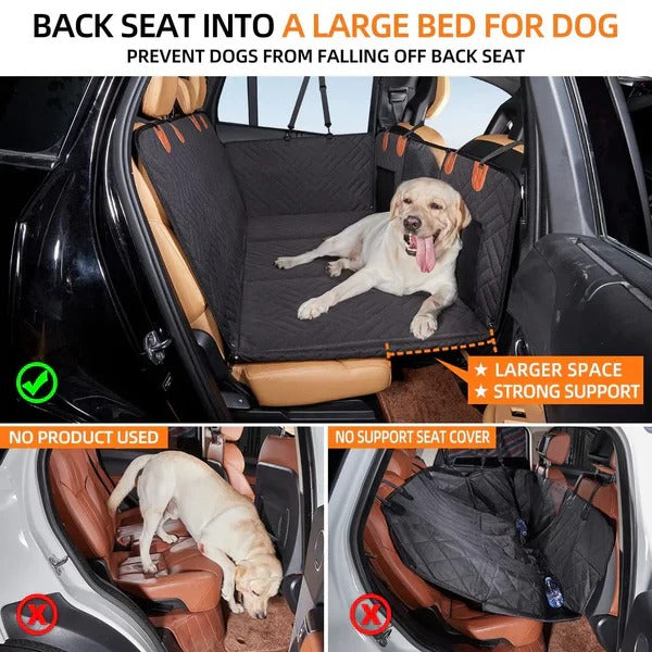 Robuste Autositzauflage für Hunde mit stabiler Basis