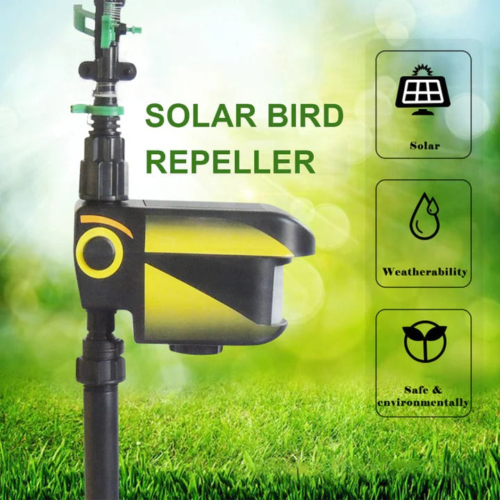 Solarbetriebener Bewegungsmelder zur Abwehr von Tieren