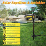 Solarbetriebener Bewegungsmelder zur Abwehr von Tieren