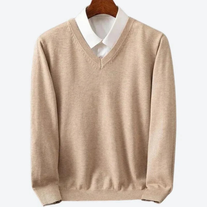 Eleganter Cashmere Pullover für Herren – Stil und Komfort vereint