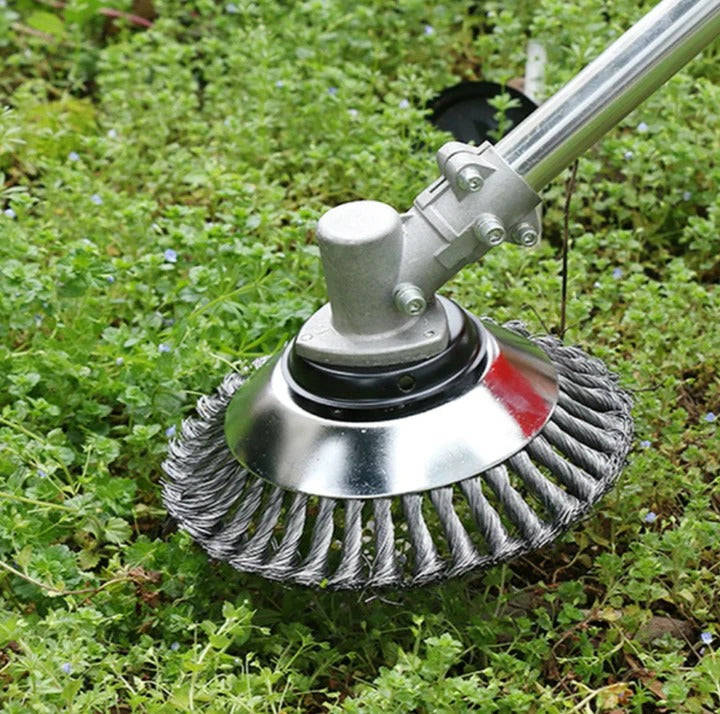 Robuste Kohlenstoffstahl-Unkrautbürste für Rasen und Wege