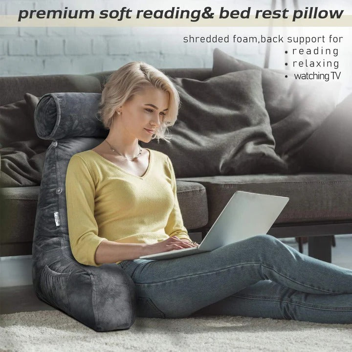 Bequeme Lesehilfe mit Armlehnen für Bett und Sofa