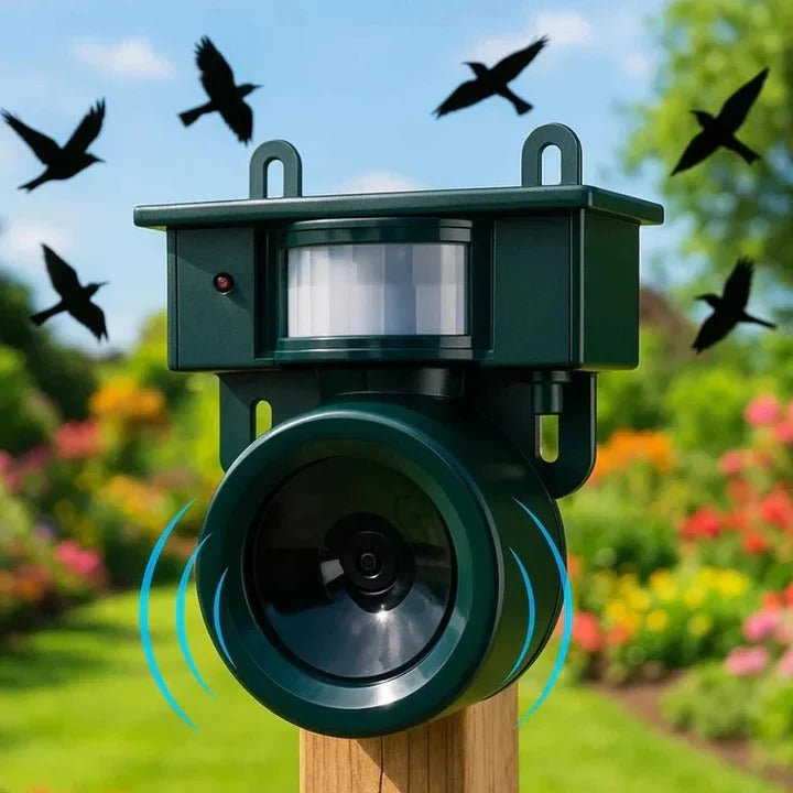 Intelligentes Vogelabwehrgerät mit Bewegungssensor für Ihren Garten