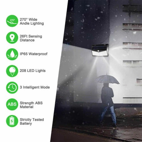 Energieeffiziente Solar-LED-Leuchte für Garten und Einfahrt