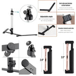 Verstellbares LED-Ringlicht-Stativset für Fotos und Videos