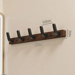 Stilvoller Wandgarderoben-Haken aus Holz und Metall