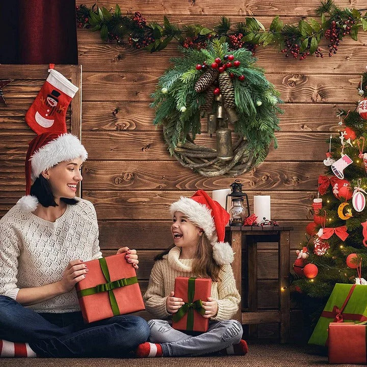 Luzia | Stilvolle Boho-Weihnachtskranz für Türen und Wände