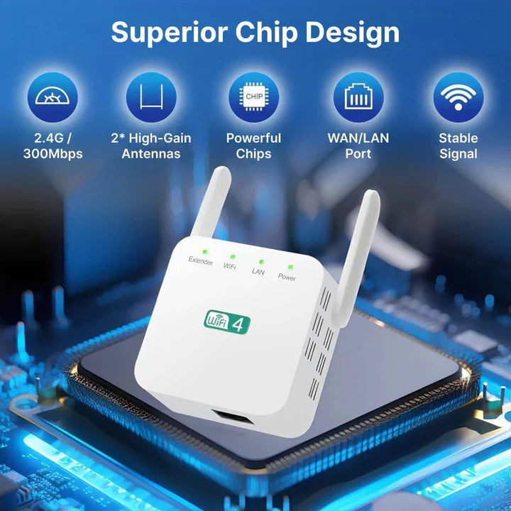 Zuverlässiger WLAN-Repeater für weite Reichweite