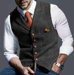Eleganter Herrenweste im Slim Fit mit Sechs-Knopf-Verschluss