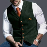 Eleganter Herrenweste im Slim Fit mit Sechs-Knopf-Verschluss