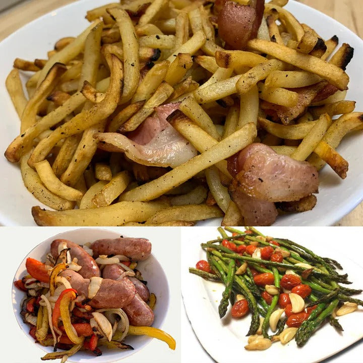 360° Rotierender Grillkorb mit Sicherungsmechanismus