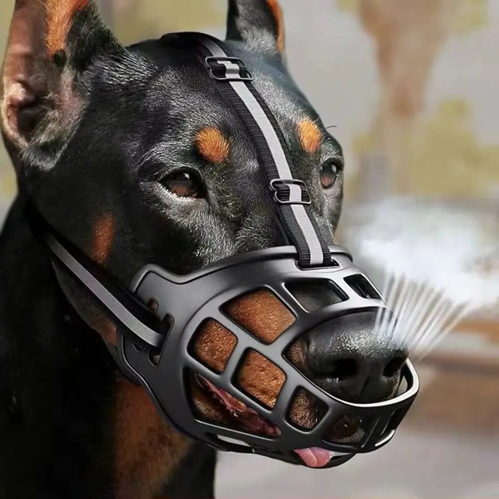 Reflektierender Maulkorb für Hunde – Verstellbar und Atmungsaktiv