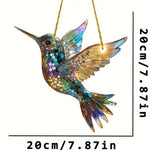 Farbiger Kolibri Fensterdekoration als Sonnenfänger