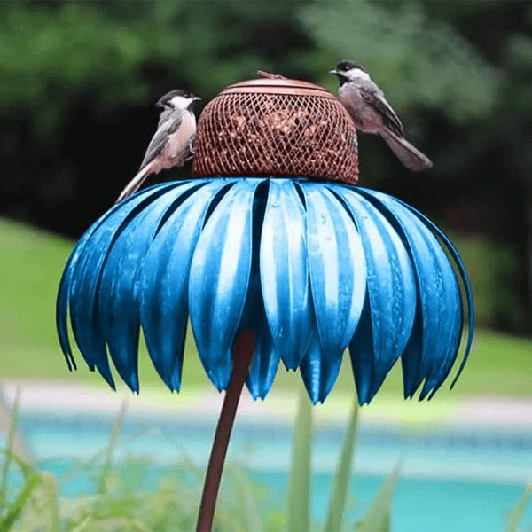 Vogelhaus mit Metallfutterstation für Ihren Garten