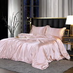 Luxurious 4-Piece Silk Bedding Set for Restful Nights