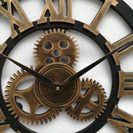 Stilvolle Wanduhr im Industrie-Design