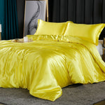 Luxurious 4-Piece Silk Bedding Set for Restful Nights