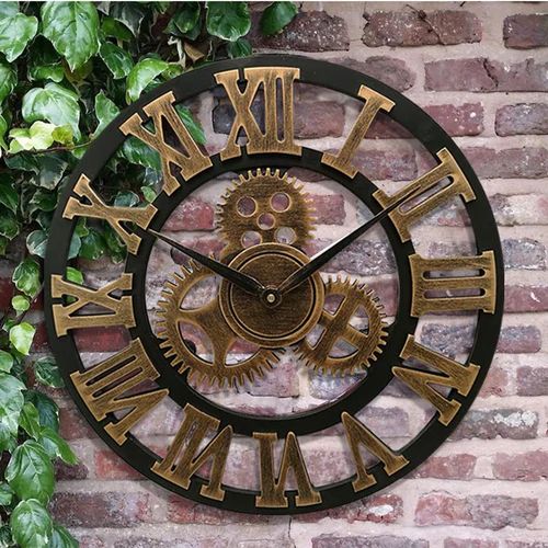 Stilvolle Wanduhr im Industrie-Design
