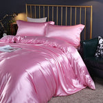 Luxurious 4-Piece Silk Bedding Set for Restful Nights