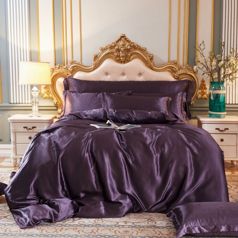 Luxuriöses 4-teiliges Satin-Bettwäsche-Set für ultimativen Komfort