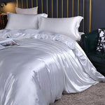 Luxurious 4-Piece Silk Bedding Set for Restful Nights