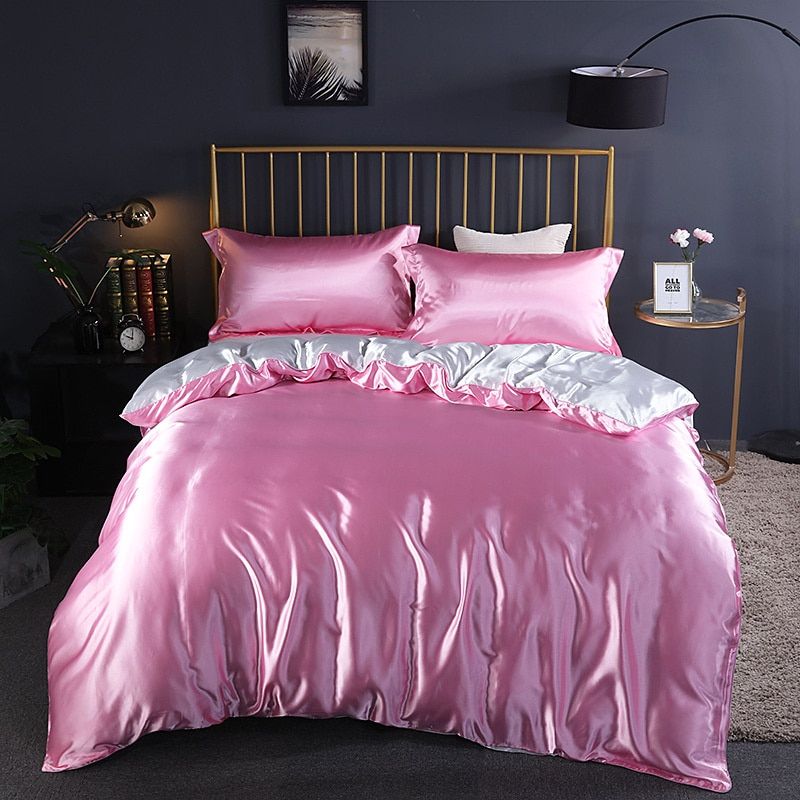 Luxurious 4-Piece Silk Bedding Set for Restful Nights