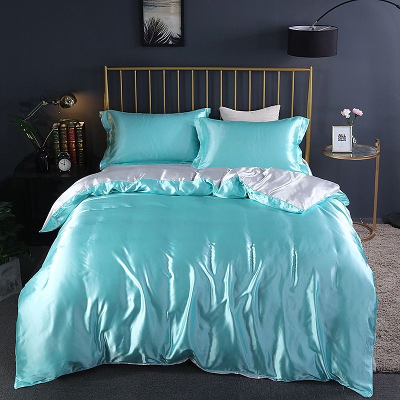 Luxurious 4-Piece Silk Bedding Set for Restful Nights