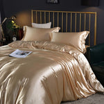Luxurious 4-Piece Silk Bedding Set for Restful Nights