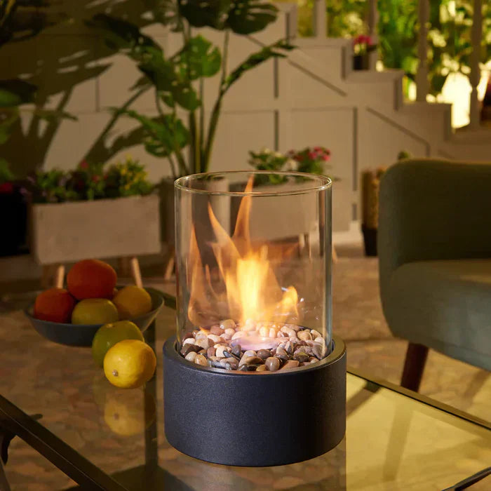 Kompakte Feuerlaterne für den Tisch – Gemütliche Atmosphäre drinnen & draußen
