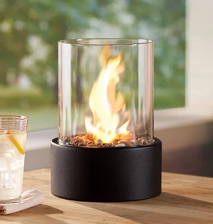 Kompakte Feuerlaterne für den Tisch – Gemütliche Atmosphäre drinnen & draußen