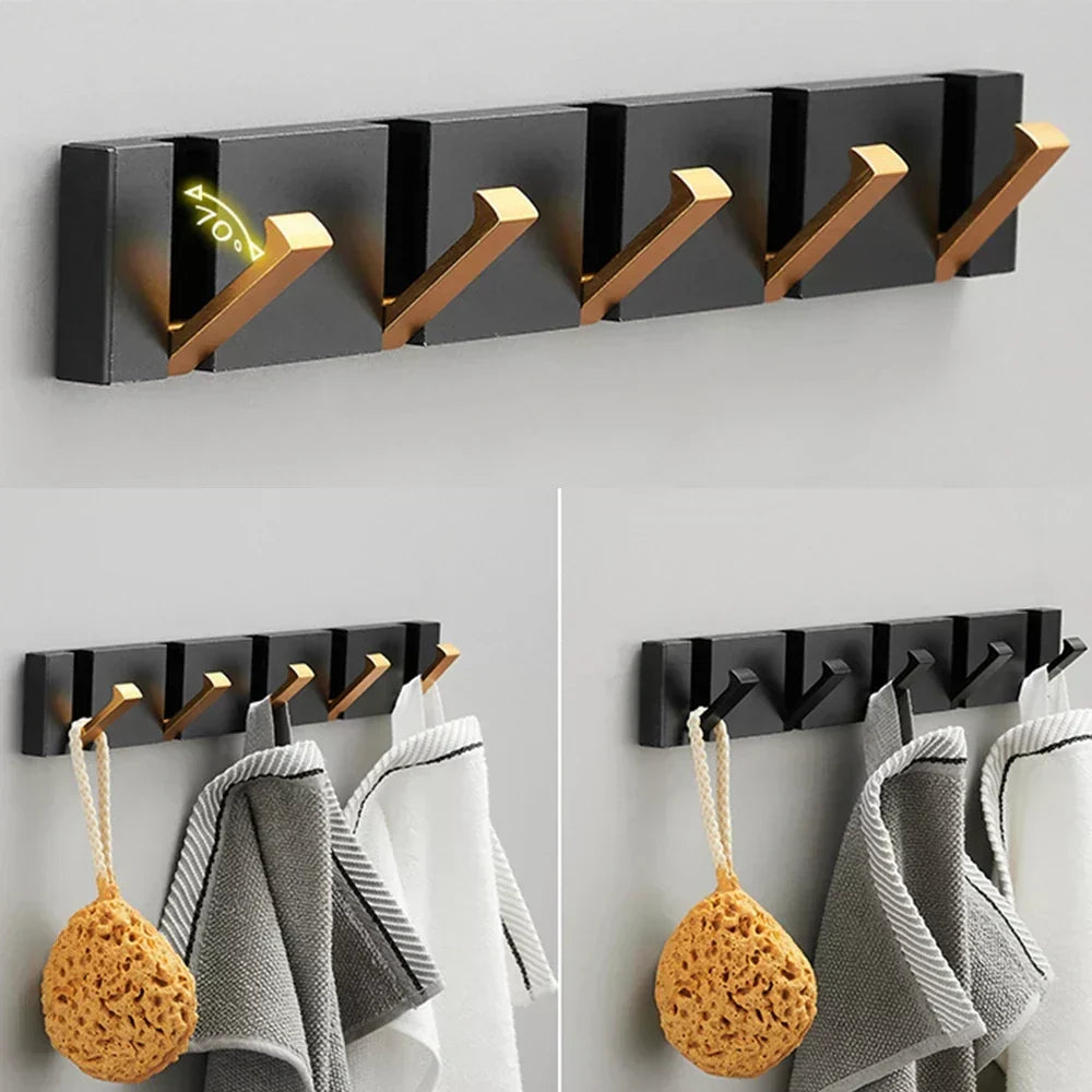 Edelstahl Wandhaken – Faltbarer Haken für Mäntel, Taschen und Handtücher