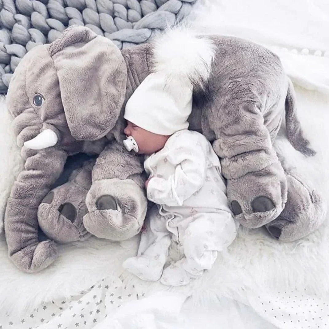 Kuschelkissen für Babys – Niedlicher Elefant für jede Umarmung