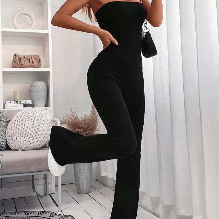 Bequeme Sommerhose im Jumpsuit-Stil für Frauen mit verstellbarem Bund