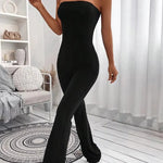Bequeme Sommerhose im Jumpsuit-Stil für Frauen mit verstellbarem Bund
