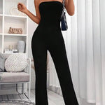 Bequeme Sommerhose im Jumpsuit-Stil für Frauen mit verstellbarem Bund