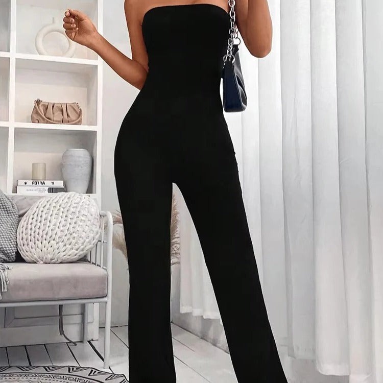 Bequeme Sommerhose im Jumpsuit-Stil für Frauen mit verstellbarem Bund