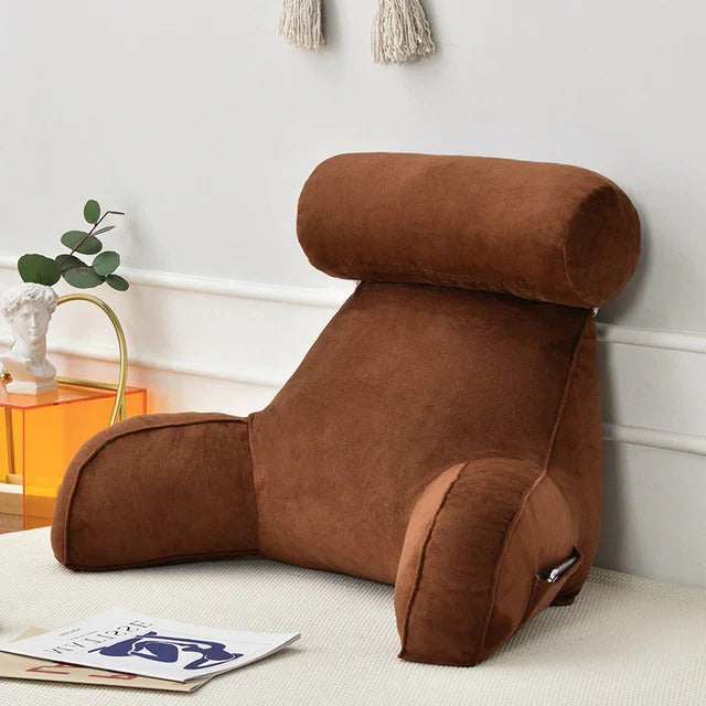 Gemütliches Lese-Kissen mit Armlehnen für Bett und Sofa