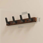 Stilvoller Wandgarderoben-Haken aus Holz und Metall