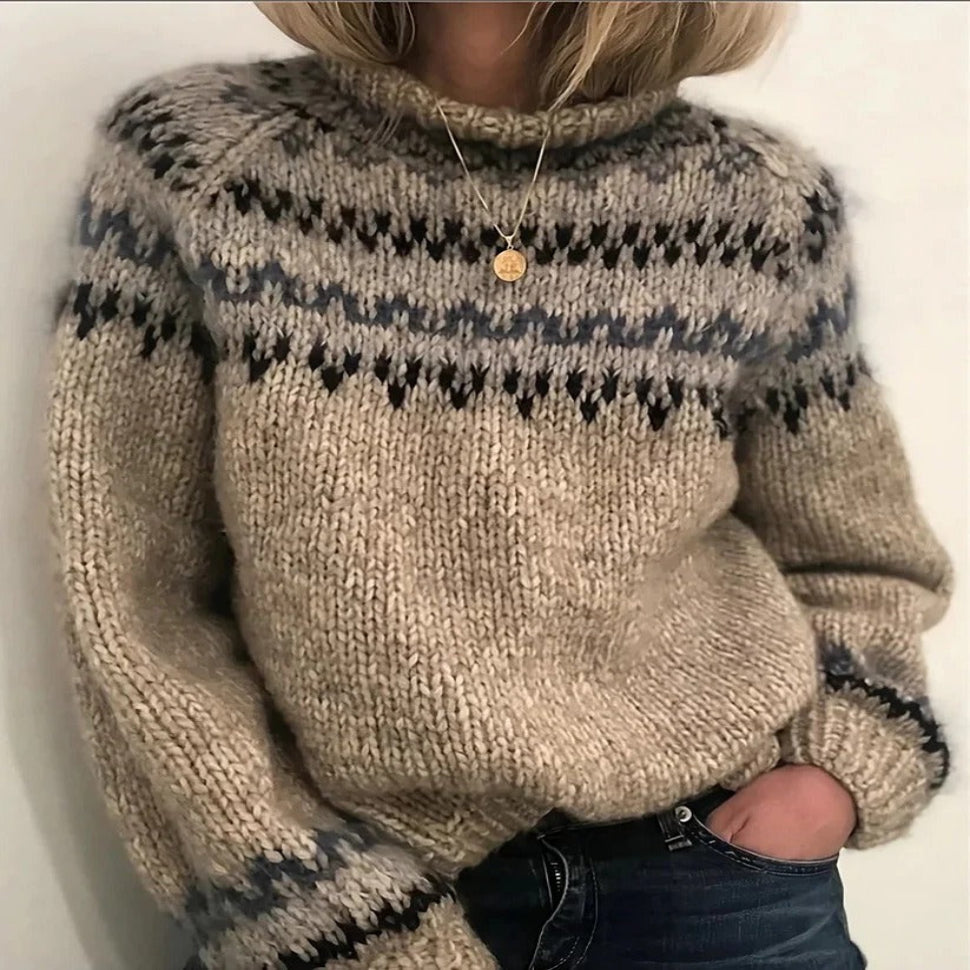 Klassischer Rollkragenpullover aus isländischer Wolle für den Winter